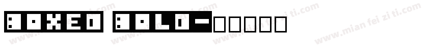 Boxed Bold字体转换